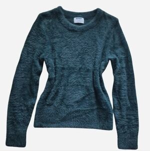 Old Navy Dark Green Fuzzy Eyelash Sweater